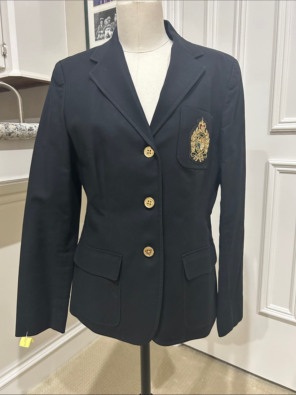 Ralph Lauren Crest Blazer with Gold Buttons